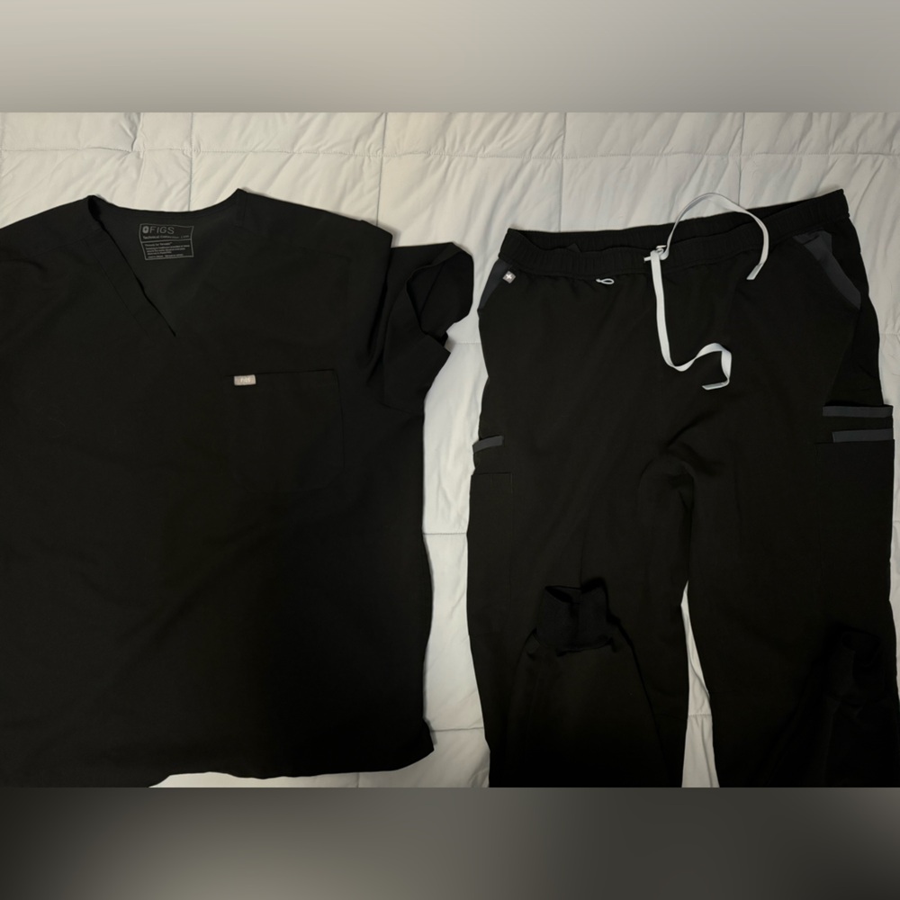 Figs scrub set. Black. 2XL